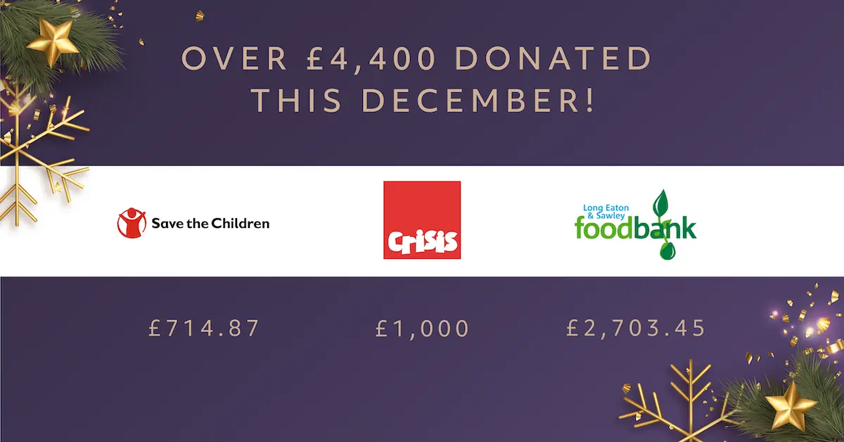 Charity locals and fundraising totals