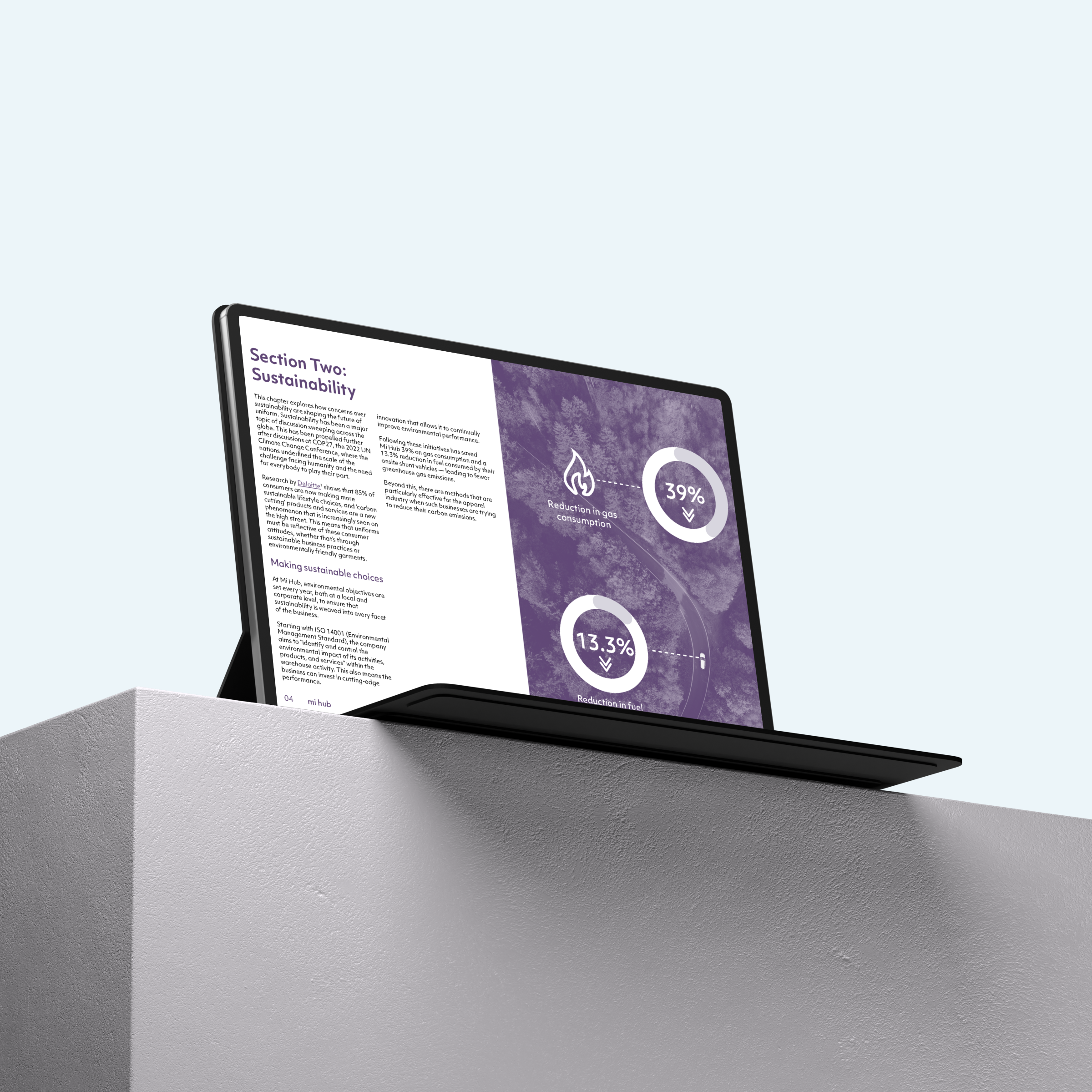 An open laptop